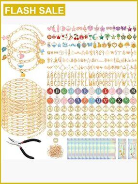 478 Pcs Charm Bracelet Making Kit - DIY Jewelry Craft Set